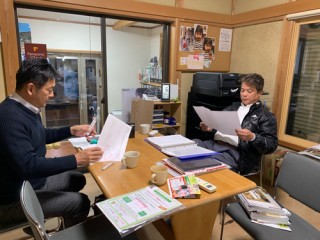 田山建設事務所新築工事の打合せ