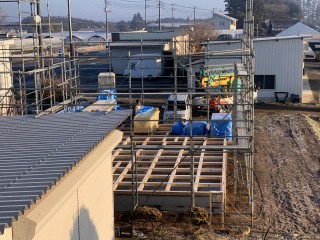 田山建設事務所・上棟