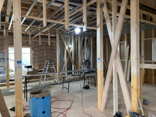 田山建設事務所新築工事・1/27日の様子