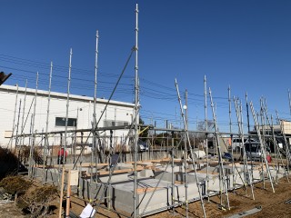 田山建設事務所新築工事・外観の様子