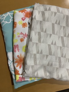 カーテンサンプル生地の再利用