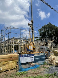 石岡市にテクノストラクチャーの家が上棟しました