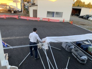 明日は田山建設お客様感謝祭だ