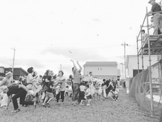 上棟式・餅まきのお知らせだよー