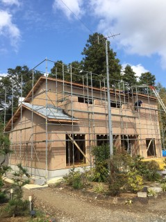 地震に強い家づくり10/18日の様子