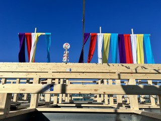 田山建設の家をつくっている大工さん