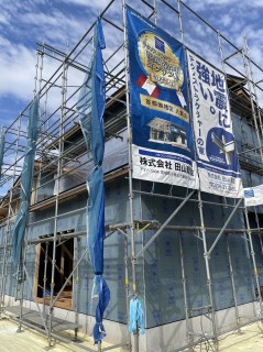 田山建設モデルハウス 建築中