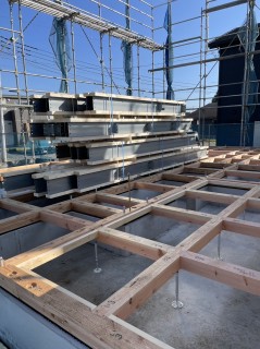 小美玉市羽鳥の家・上棟前日