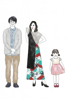 モデルハウスに暮らす加治さんファミリー