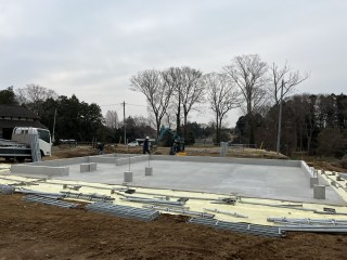 車庫兼物置・上棟しました