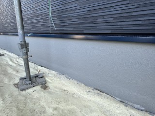 小美玉市Y様邸新築工事　基礎塗装完了