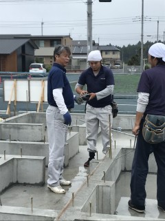 地震に強い家の土台敷き