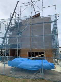 モデルハウス・どれぐらい工事が進んでるかな？