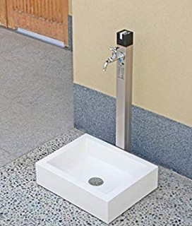 使いやすくて可愛い外流し台