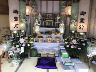 新盆のお手伝い