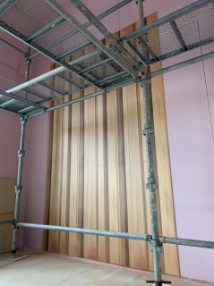 the　wall　貼りました