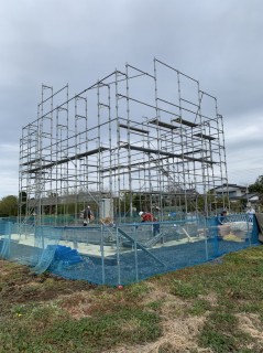 地震に強いテクノストラクチャーの家・上棟前日