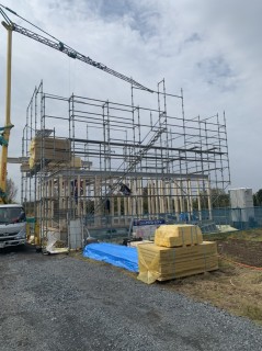 地震に強いテクノストラクチャーの家・上棟