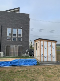 モデルハウスの物置