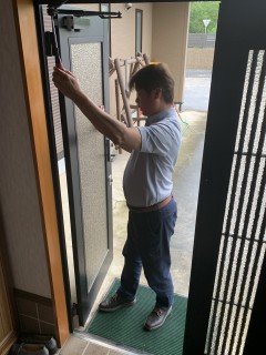 文男の腕で解決しました