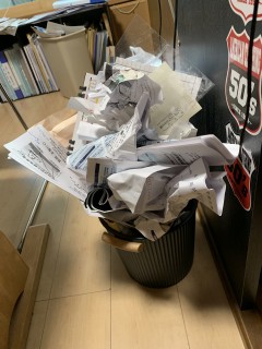 書類整理で心機一転