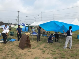 田山の夏まつりただいま準備中